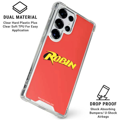DC Comics Robin Official Logo Galaxy S26 Ultra Clear Case