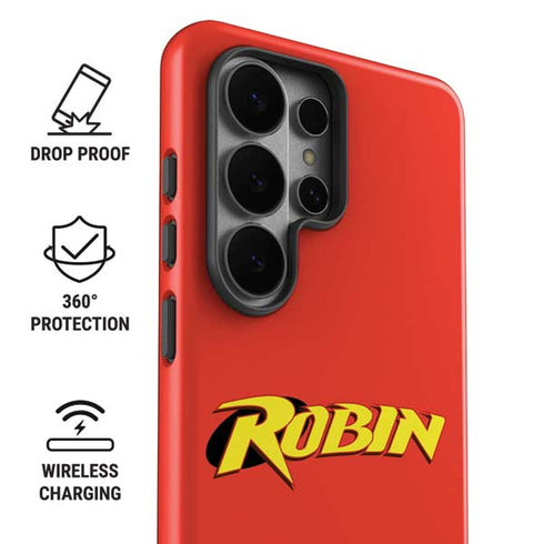 DC Comics Robin Official Logo Galaxy S26 Ultra Impact Case