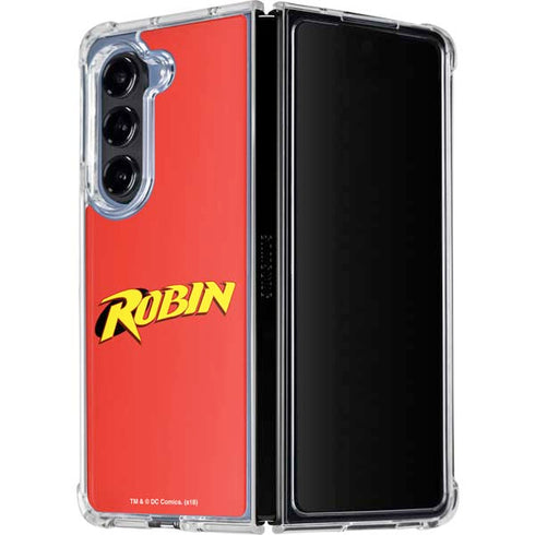 DC Comics Robin Official Logo Galaxy Z Fold5 5G Clear Case