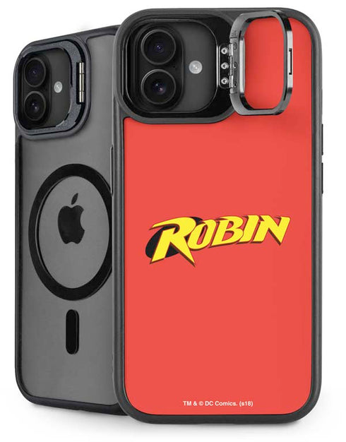 DC Comics Robin Official Logo iPhone 16 Kickstand Case