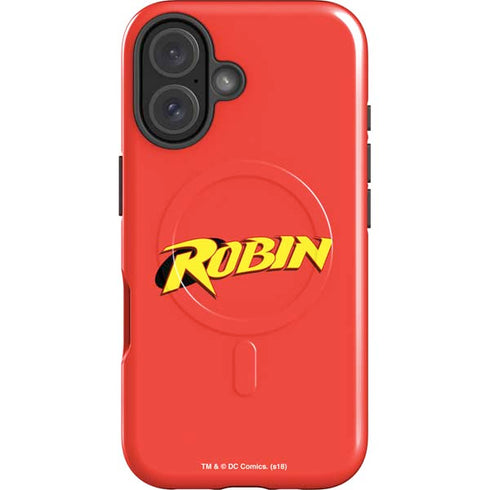 DC Comics Robin Official Logo iPhone 16 Magsafe Impact Case