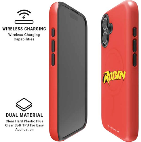 DC Comics Robin Official Logo iPhone 16 Magsafe Impact Case
