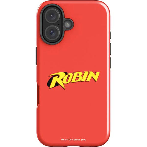 DC Comics Robin Official Logo iPhone 16 Plus Impact Case