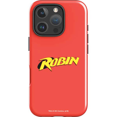 DC Comics Robin Official Logo iPhone 16 Pro Impact Case