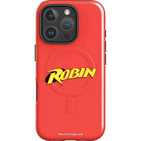 DC Comics Robin Official Logo iPhone 16 Pro Magsafe Impact Case