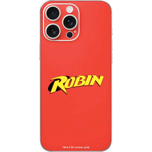 DC Comics Robin Official Logo iPhone 16 Pro Max Skin