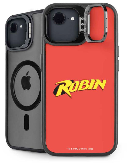 DC Comics Robin Official Logo iPhone 16e Kickstand Case