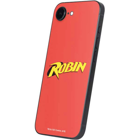 DC Comics Robin Official Logo iPhone 16e Skin