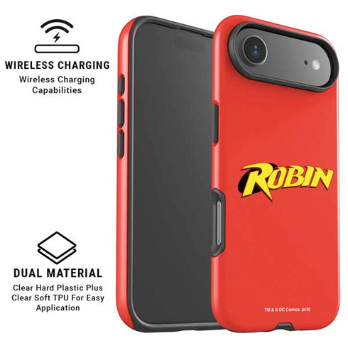 DC Comics Robin Official Logo iPhone 17 Air Magsafe Impact Case