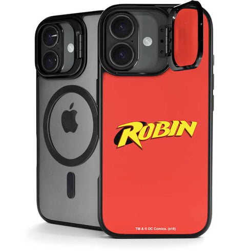 DC Comics Robin Official Logo iPhone 17 Kickstand Case