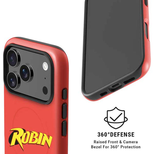DC Comics Robin Official Logo iPhone 17 Pro Magsafe Impact Case