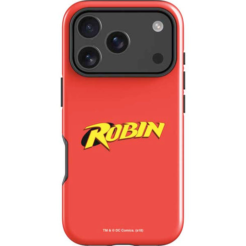 DC Comics Robin Official Logo iPhone 17 Pro Max Impact Case