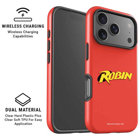 DC Comics Robin Official Logo iPhone 17 Pro Max Magsafe Impact Case