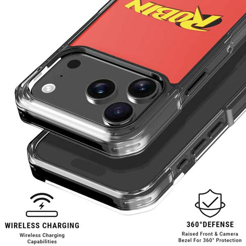 DC Comics Robin Official Logo iPhone 18 Pro Clear Case