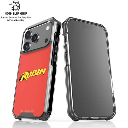 DC Comics Robin Official Logo iPhone 18 Pro Clear Case