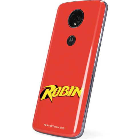 DC Comics Robin Official Logo Moto E5 Plus Skin