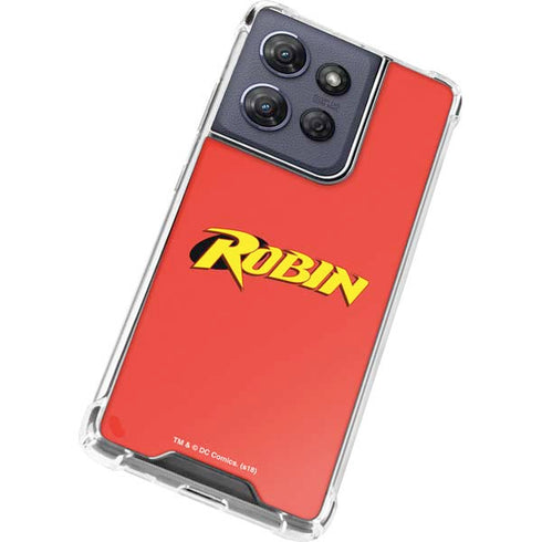 DC Comics Robin Official Logo Moto G 5G (2025) Clear Case