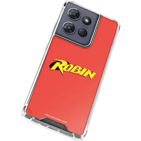 DC Comics Robin Official Logo Moto G Play 5G (2025) Clear Case