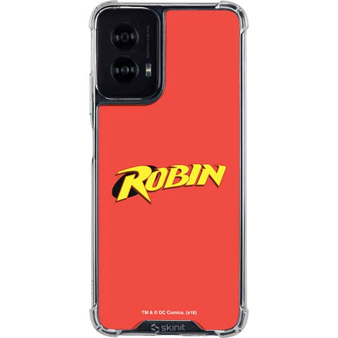 DC Comics Robin Official Logo Moto G Power 5G (2024) Clear Case
