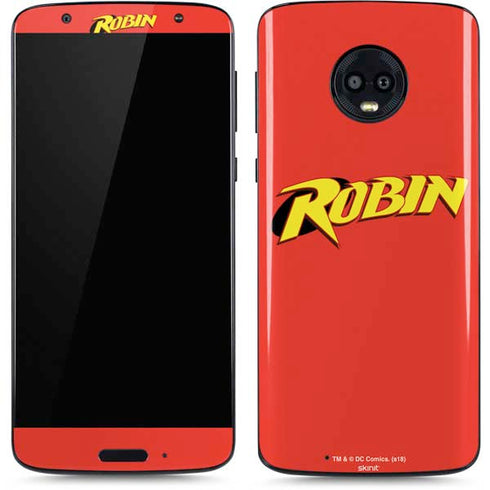DC Comics Robin Official Logo Moto G6 Skin