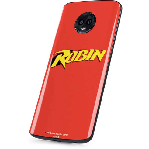 DC Comics Robin Official Logo Moto G6 Skin
