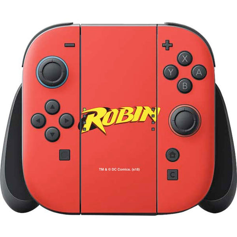 DC Comics Robin Official Logo Nintendo Switch 2 (2025) Joy-Con Controller Skin