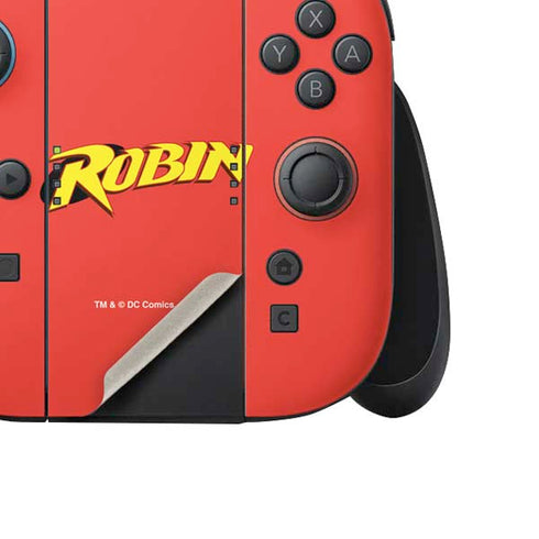 DC Comics Robin Official Logo Nintendo Switch 2 (2025) Joy-Con Controller Skin