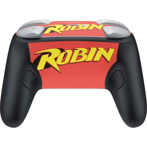 DC Comics Robin Official Logo Nintendo Switch 2 (2025) Pro Controller Skin