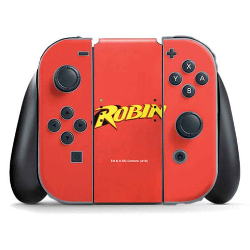 DC Comics Robin Official Logo Nintendo Switch (2017-2021) Joy-Con Controller Skin