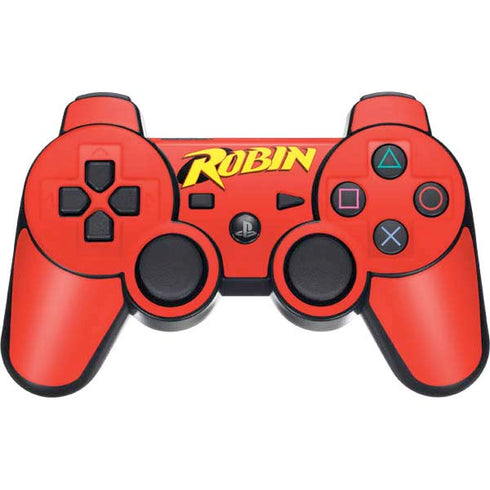 DC Comics Robin Official Logo PS3 Dual Shock wireless controller Skin