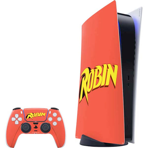 DC Comics Robin Official Logo PlayStation PS5 Skins