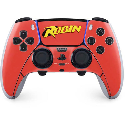 DC Comics Robin Official Logo PS5 DualSense Edge Pro Controller Skin