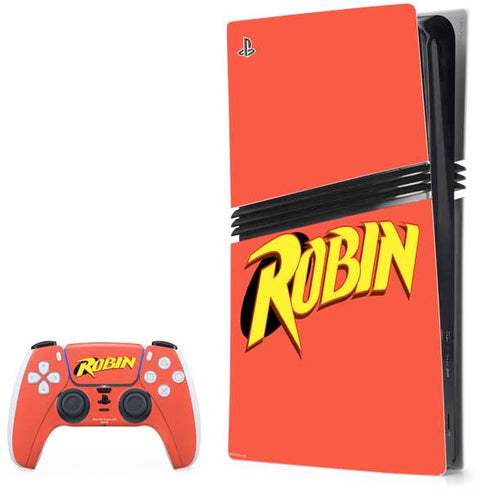 DC Comics Robin Official Logo PlayStation PS5 Skins