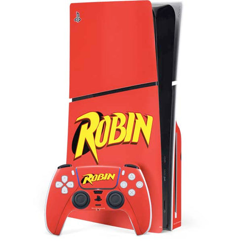 DC Comics Robin Official Logo PlayStation PS5 Skins