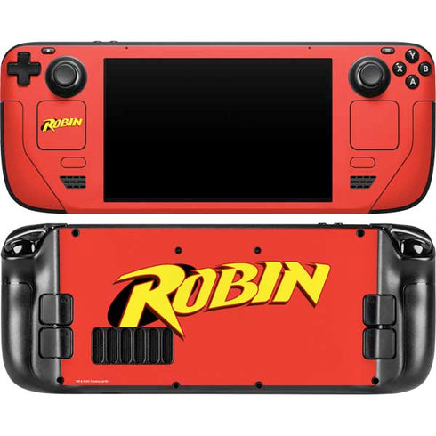 DC Comics Robin Official Logo Steam Deck Handheld Gaming Computer OLED Skin