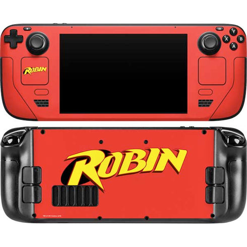 DC Comics Robin Official Logo Steam Deck Handheld Gaming Computer Skin