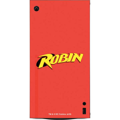 DC Comics Robin Official Logo XBox Series X Digital Edition Console Skin