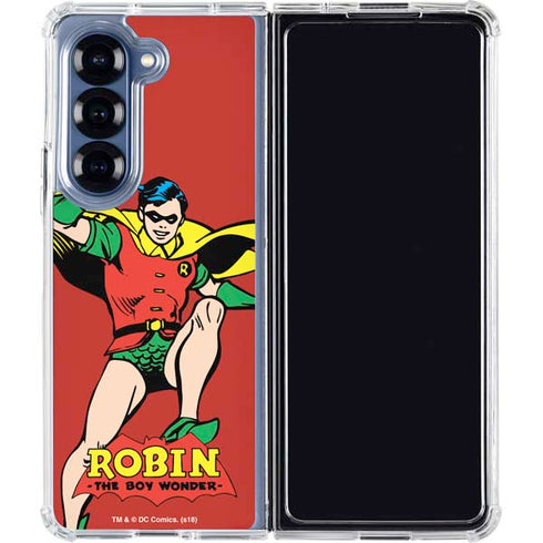 DC Comics Robin Classic Art Galaxy Z Fold7 Clear Case