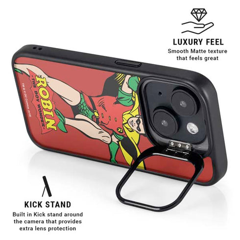 DC Comics Robin Classic Art iPhone 14 Kickstand Case