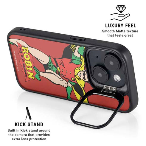 DC Comics Robin Classic Art iPhone 14 Plus Kickstand Case