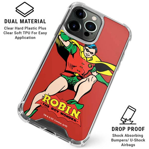 DC Comics Robin Classic Art iPhone 16 Pro Max Clear Case