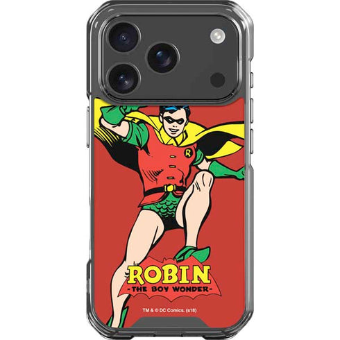 DC Comics Robin Classic Art iPhone 17 Pro Clear Case