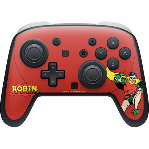 DC Comics Robin Classic Art Nintendo Switch 2 (2025) Pro Controller Skin