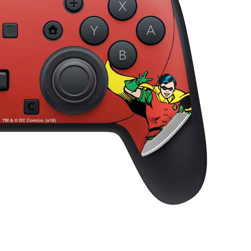 DC Comics Robin Classic Art Nintendo Switch 2 (2025) Pro Controller Skin