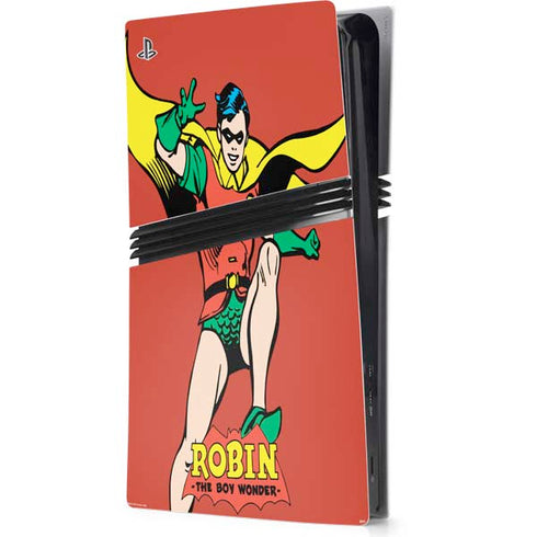 DC Comics Robin Classic Art PS5 Pro Console Skin