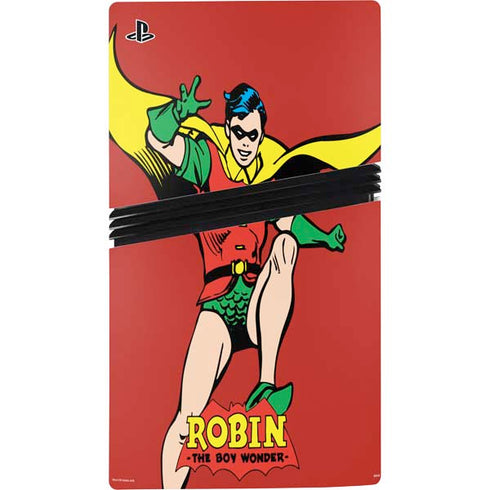 DC Comics Robin Classic Art PS5 Pro Console Skin