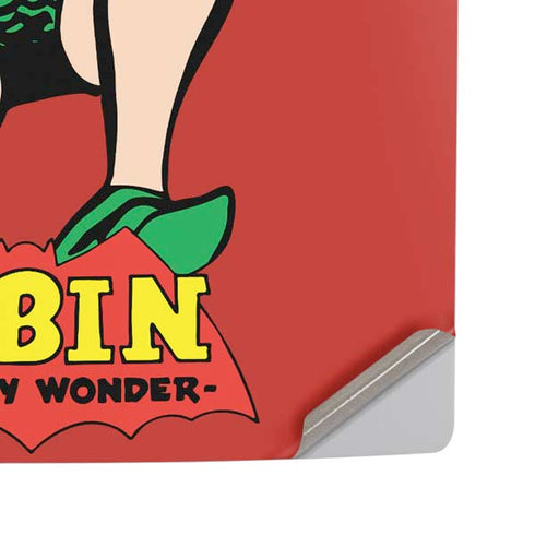 DC Comics Robin Classic Art PS5 Pro Disk Console Skin