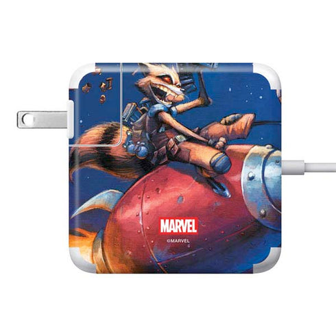 Marvel Rocket Raccoon Rocket Ride 85W Power Adapter (15 and 17 inch MacBook Pro Charger) Skin