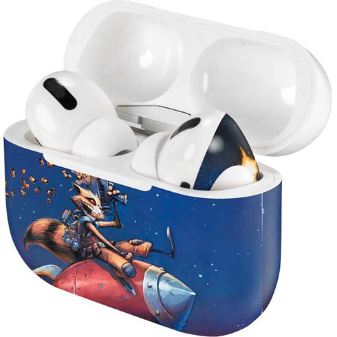 Marvel Rocket Raccoon Rocket Ride AirPods Skins
