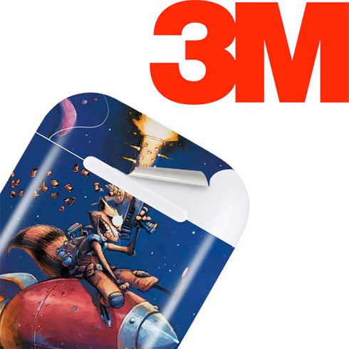 Marvel Rocket Raccoon Rocket Ride Apple AirPods Skin